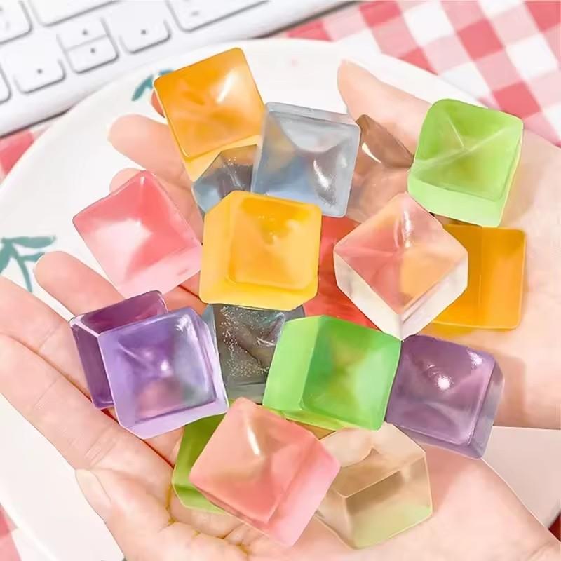 High-Quality 5/10Pcs Ice High-Quality Cube High-Quality Shaped High-Quality Fidget High-Quality Toy High-Quality Square High-Quality Stress