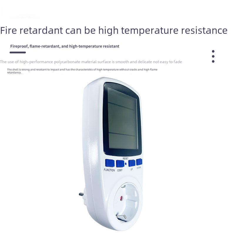 Europäische Multifunktions-Leistungsmesssteckdose - Intelligentes Energieüberwachungsinstrument