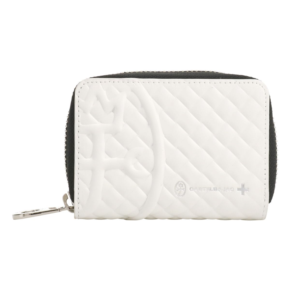 

Key Case 3 Rows Genuine Leather 047621 Garbo Key Chain Leather Cowhide White [Castelbajac] Men s [31]