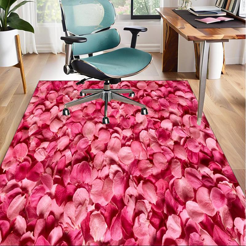 Gothic Rose Artwork Office Rug Chair Mat, Entryway Carpet, Suitable for Front Door, Bedroom, Living Room, Desk, Holiday Gift