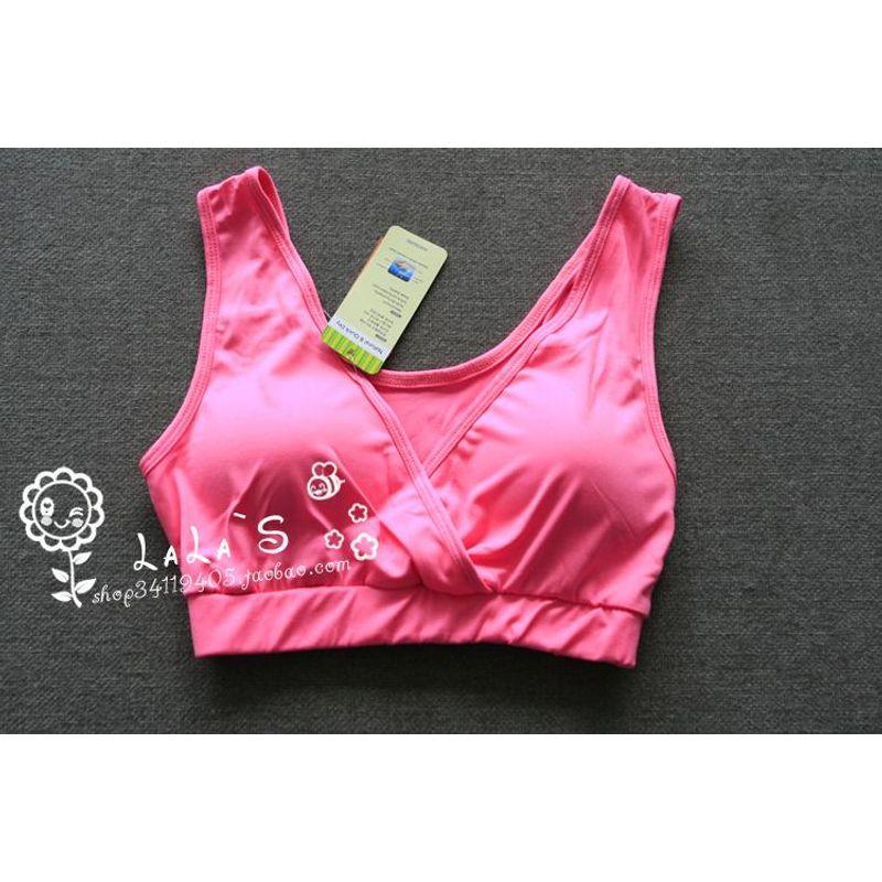 

Hualala South Korea Yoga Clothes Tetete Fitness Sports Running Intimates Cross with Chest Pad Quick-Drying Women Rose Pink In Stock All yards