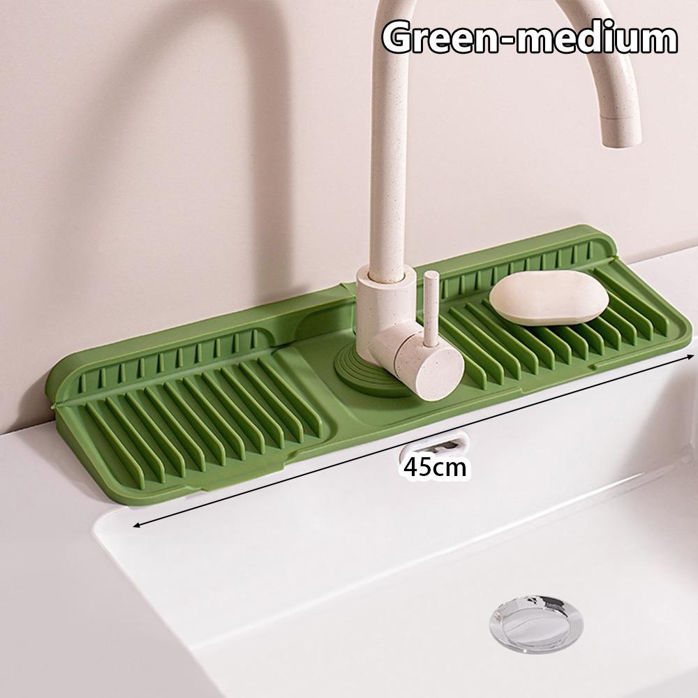 1Pcs Silicone Quick-drying Sink Mat Drying Pad Draining Mat  for Bathroom Kitchen Sink Faucet