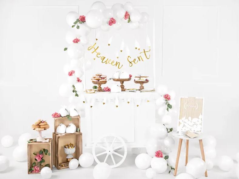 Strong Balloons 27Cm Pastel Pure White 100Pcs