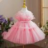 Baby Girls Ruffles Party Dress Elegant 3 8 Year Fluffy Evening Princess Birthday Kids Dresses For Girl Wedding Children Costume