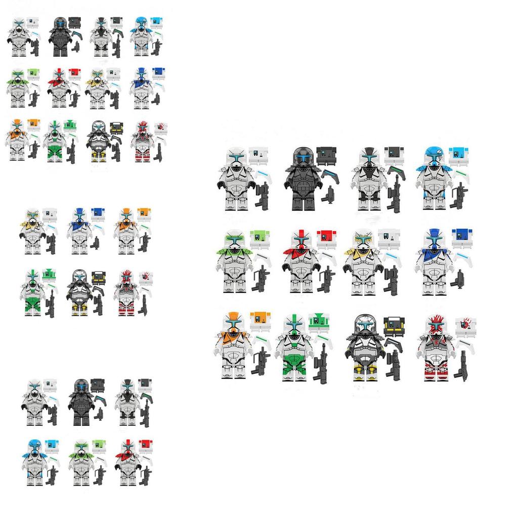Star Wars Commandos Lego Minifigures 12-piece Set Of High-quality Abs Plastic Toys For Kids And Fans!