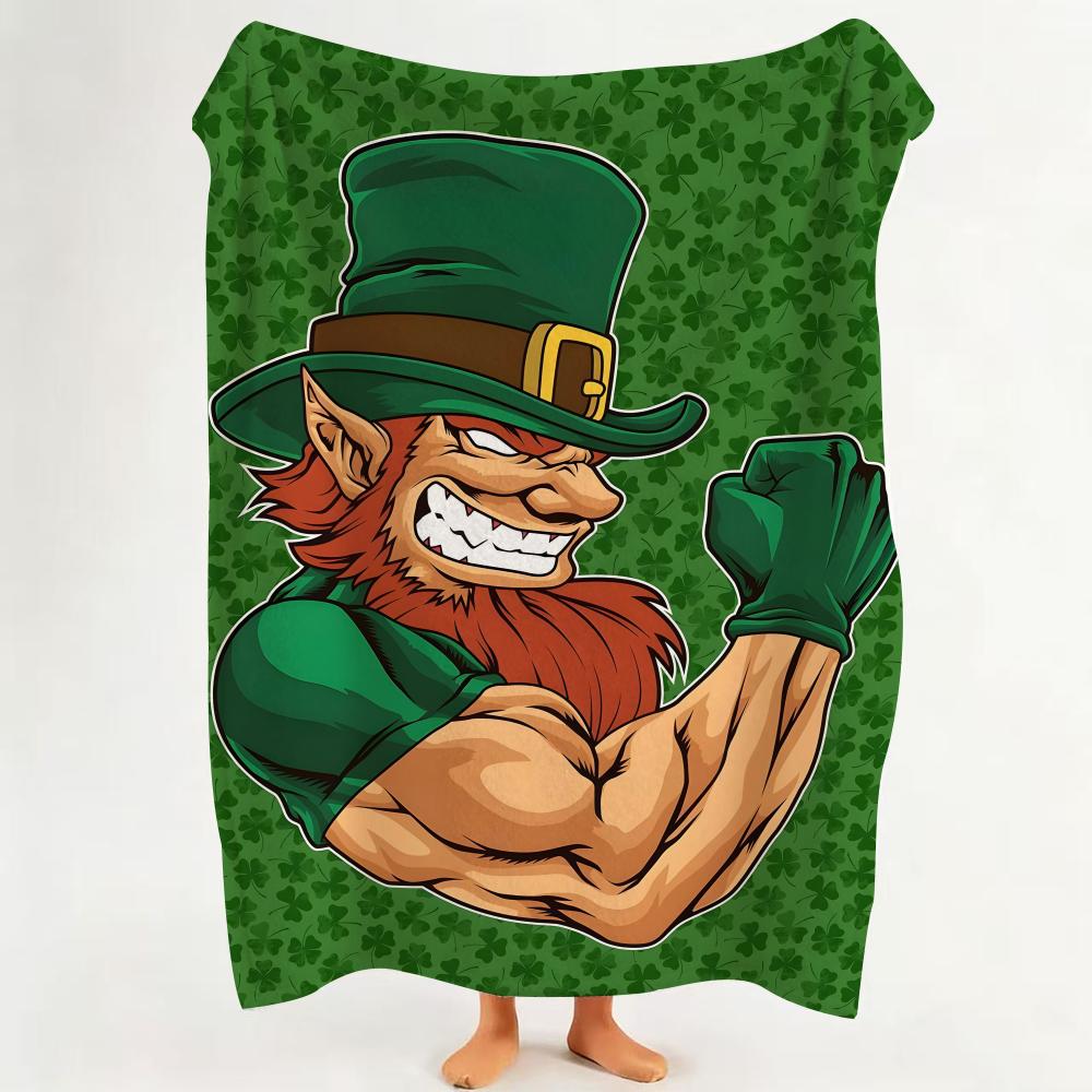 

toy L Leprechaun D Doll Throw Flannel Throw Blanket Suitable for Sofa Living Room Bedroom 75cmx90cm
