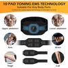 EMS abdominal fitness suit intelligent massage abdominal belt sticker can be used with water spray without gel pad USB charging
