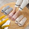 Striped Women's Home Slippers House Shoes Flip Flops Woman Soft Sole Indoor Slippers Open Toe Couple Shoes