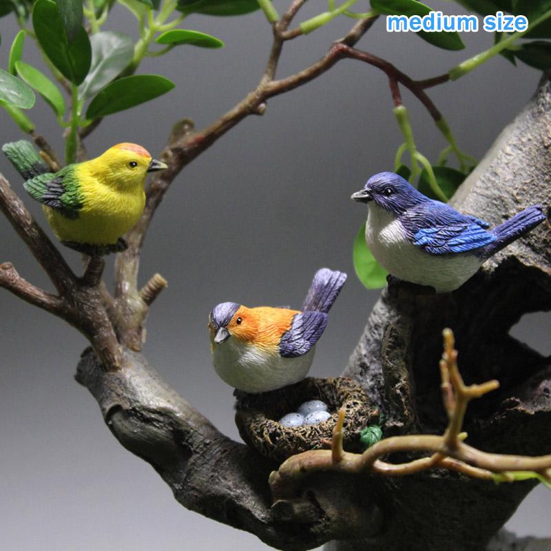 

4 шт. Мини-фигурка птицы Модель Мультяшные смоляные поделки DIY Растения Бонсай Фигурки Сказочный сад Кукольный домик Миниатюры Декор A1