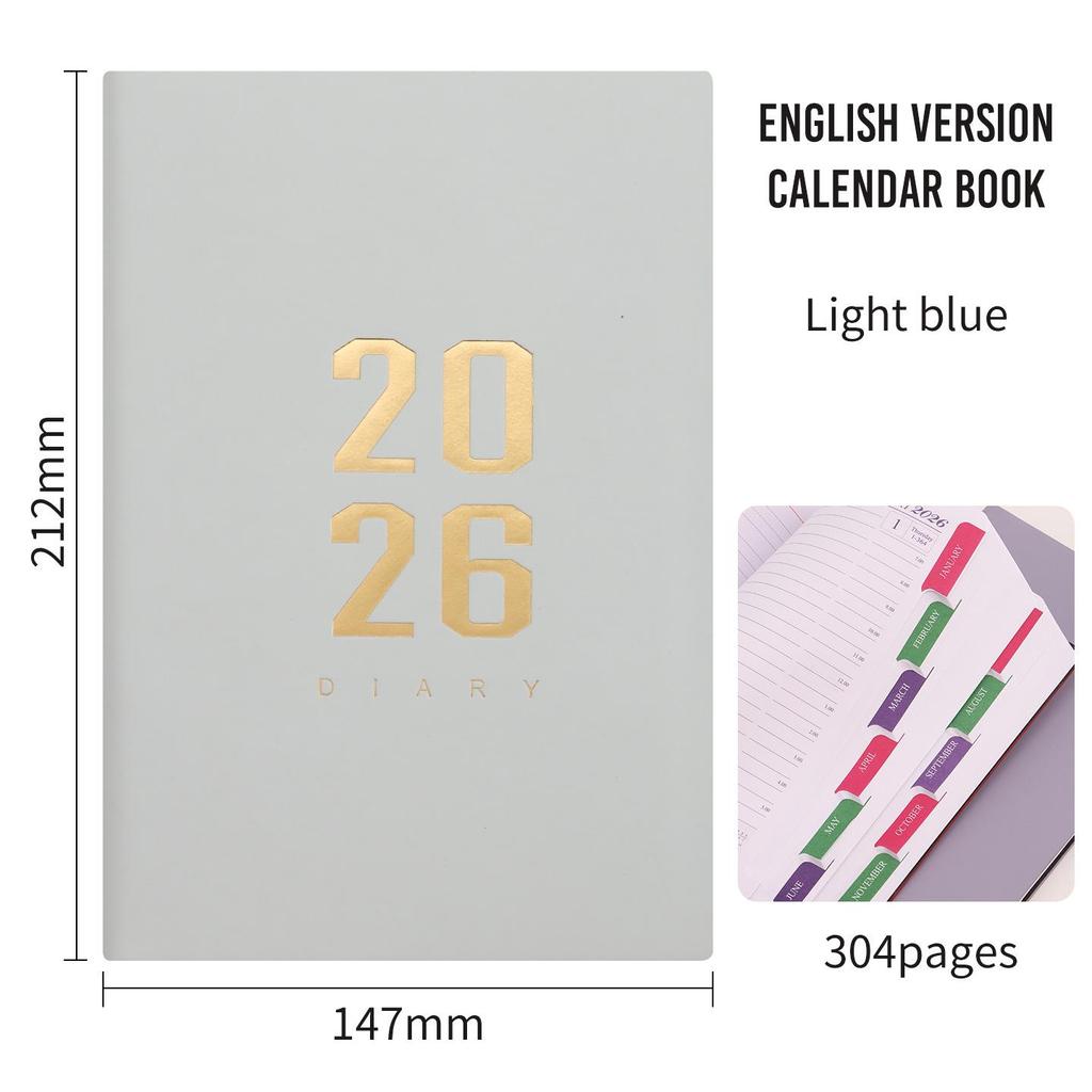 A5 Multilingual Daily Planner: English-Spanish Diary & Calendar