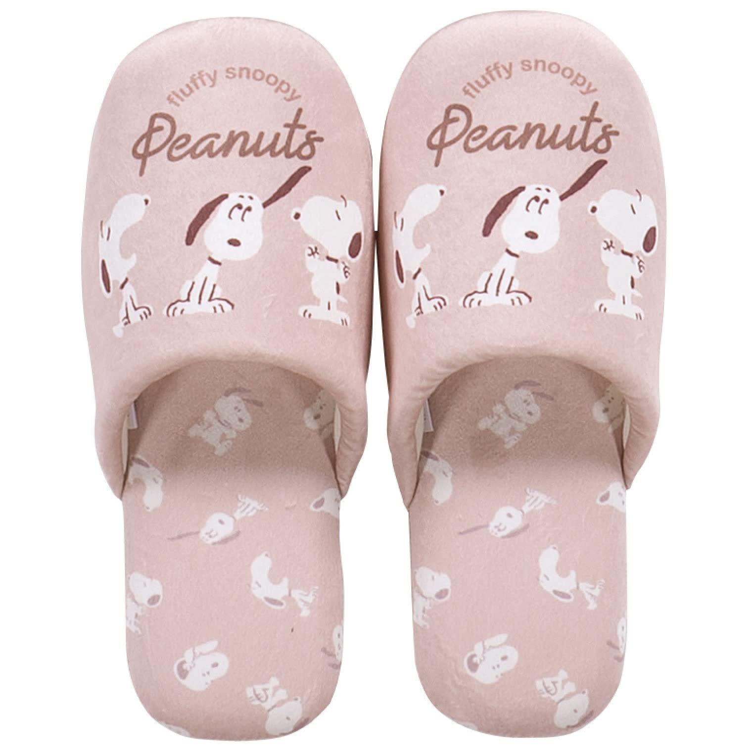 

Slippers Fluffy Snoopy Beige Free Size [Senko] бежевий