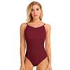 Body da donna con ritaglio sul retro, body da ginnastica, danza classica, ballerina