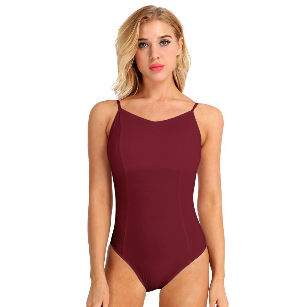 Body da donna con ritaglio sul retro, body da ginnastica, danza classica, ballerina