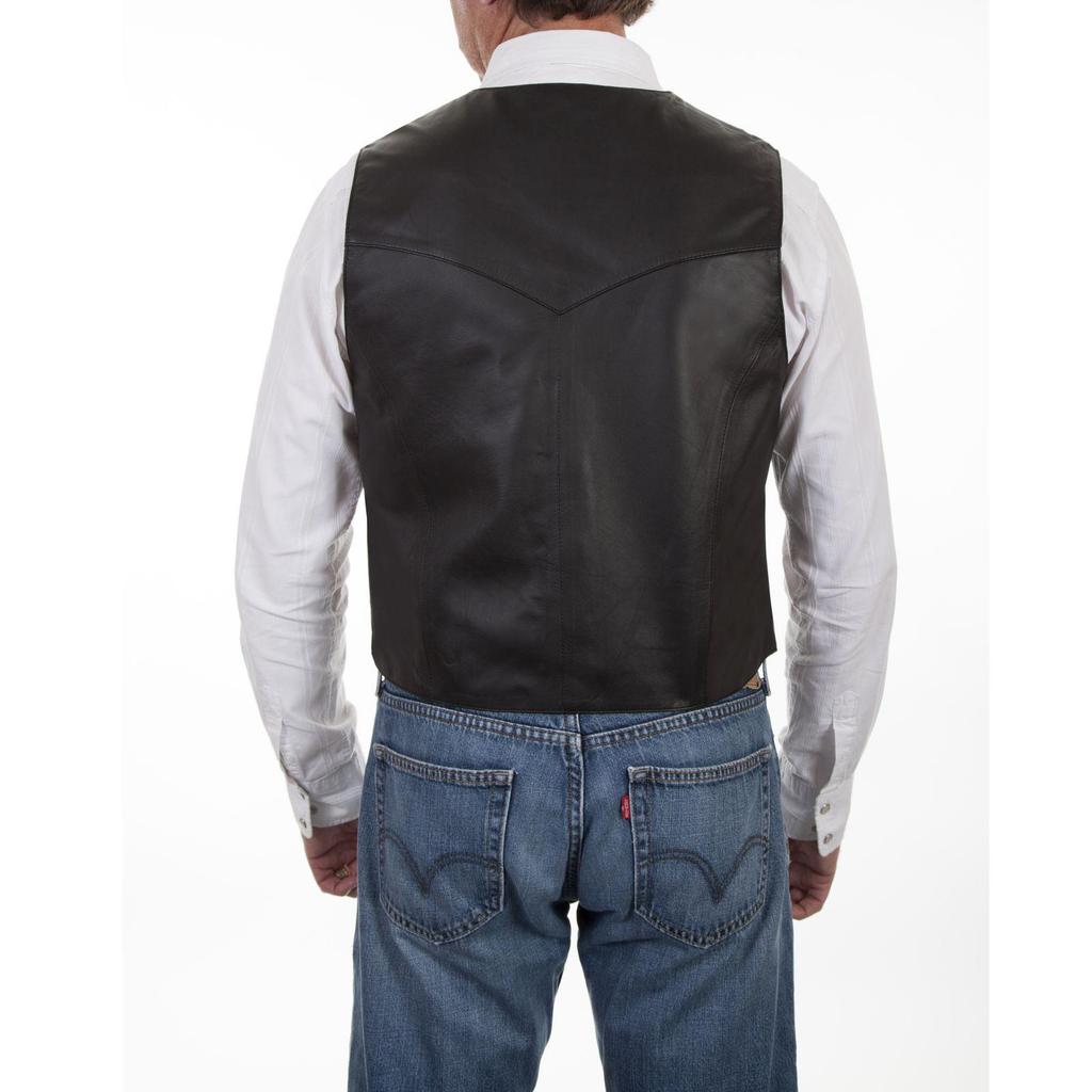 Mode Retro Mænds Vest Afslappet Udendørs Læder Vest Udendørs Vandtæt Udendørs Fritid