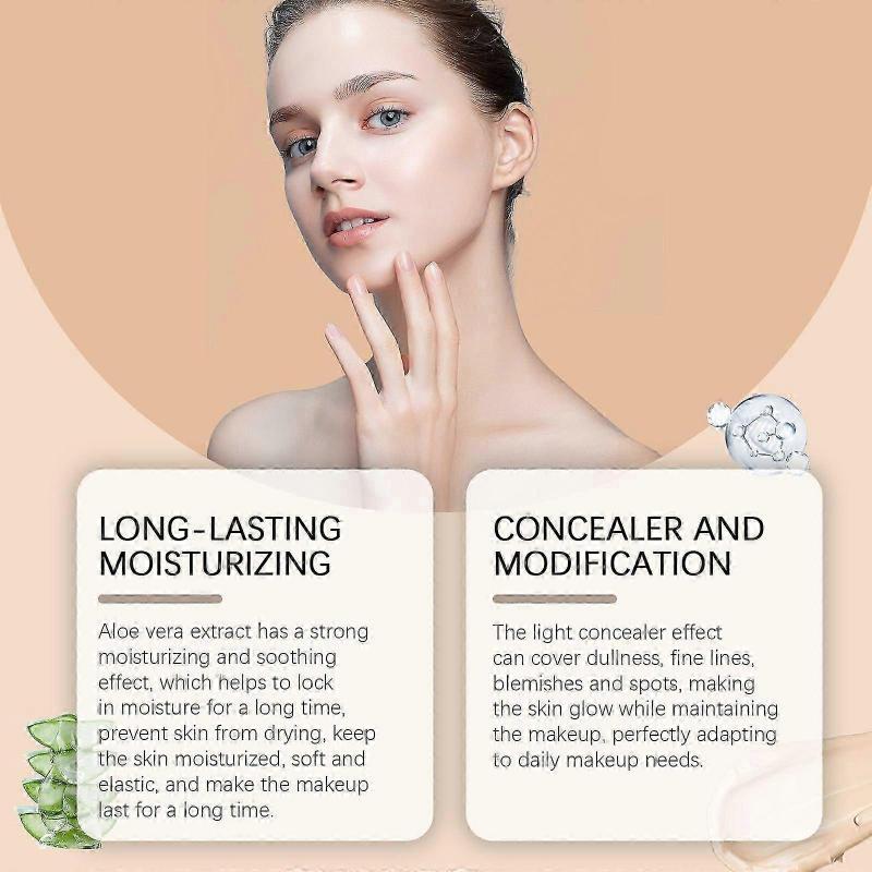 Eelhope Moisturizing Concealing Foundation Lightweight Moisturizing Skin Nourishing Matte Clear Oily Skin Dry Skin Suitable