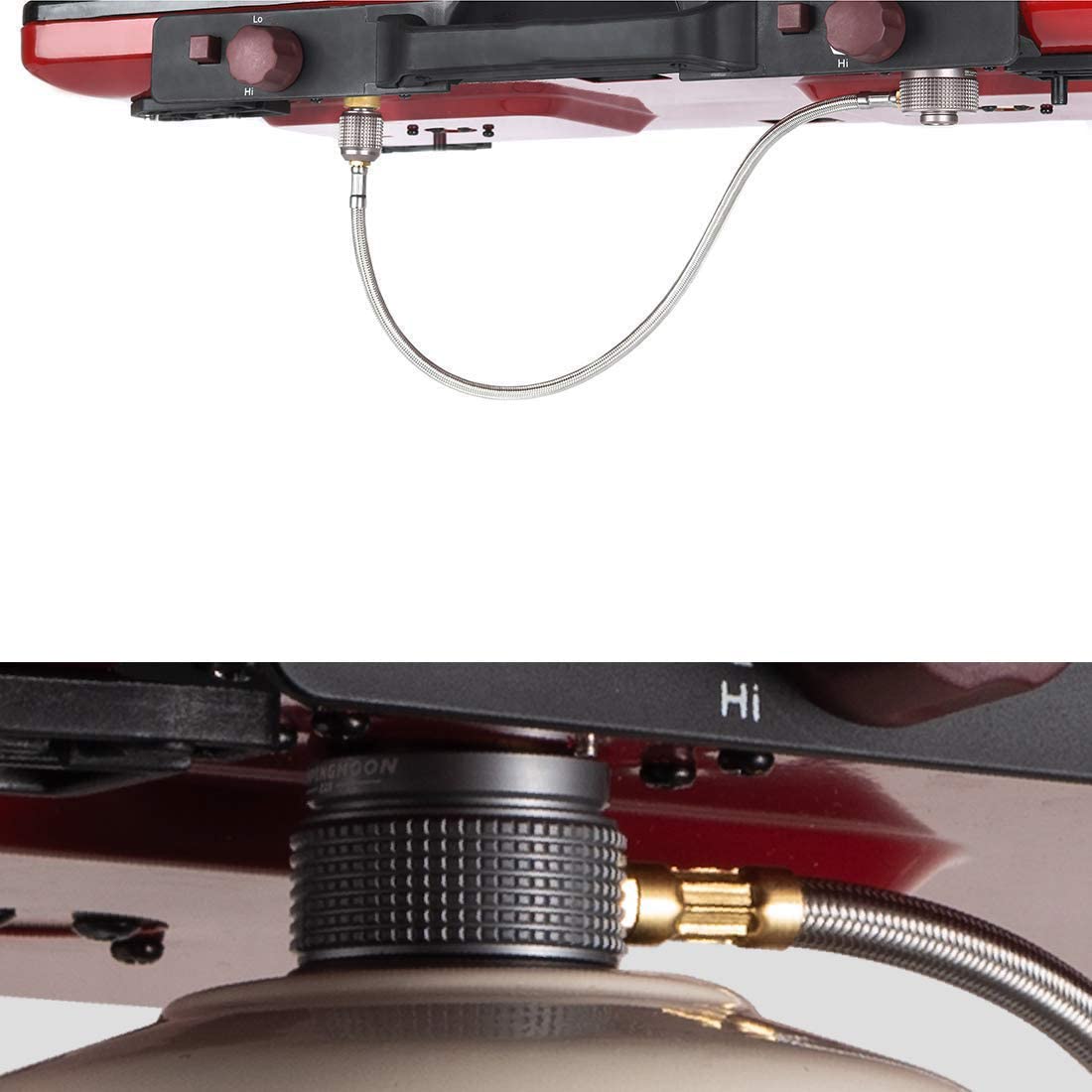 

CAMPING MOON Two-Way Adapter Vertical for Two-Burner Gas Splitter Adapter Z28-33