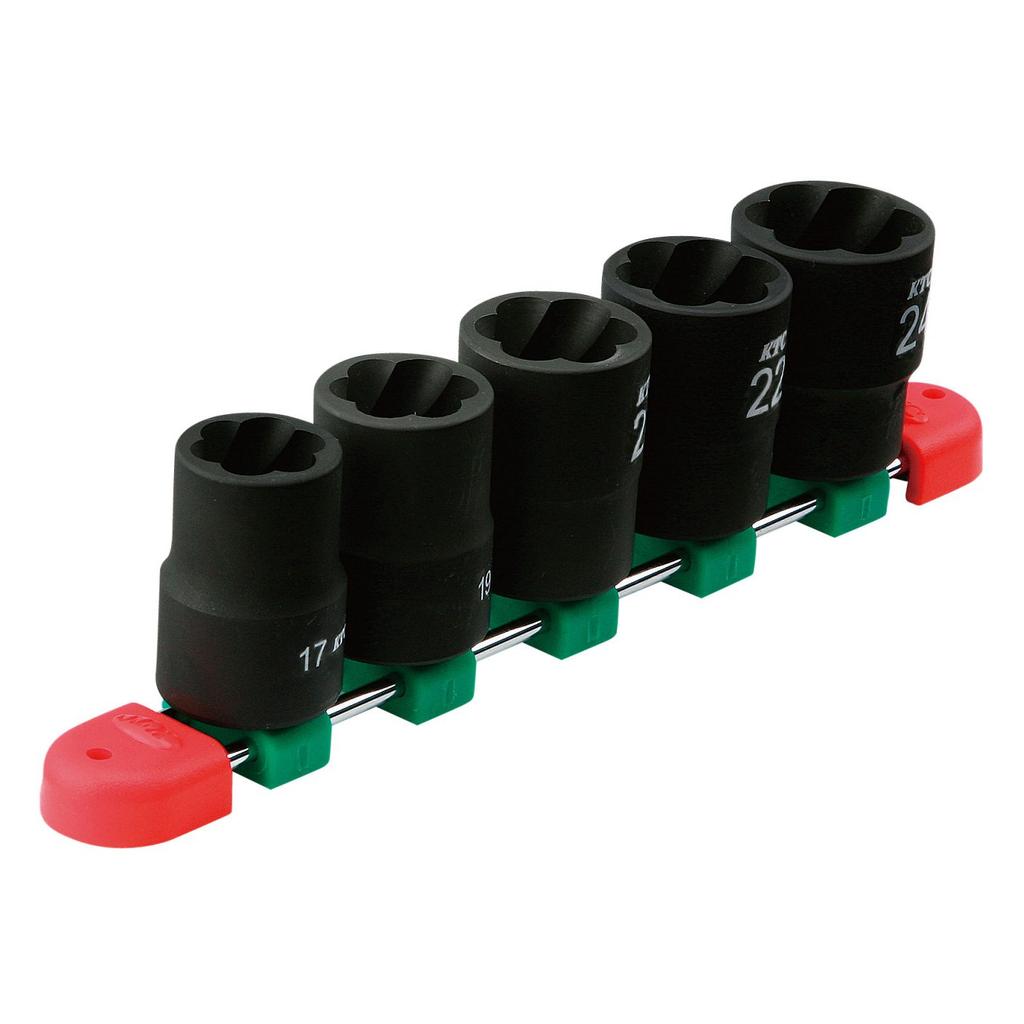 Kyoto Machine Tool Twist Socket Set Drive set (KTC) TB4TW05, Size 12.7mm, 5-piece