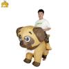 Adorable Costume gonflable de chiot Carlin marron pour fêtes