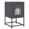 Anthracite Nightstand 36X39X60.5 Cm Cold Rolled Steel