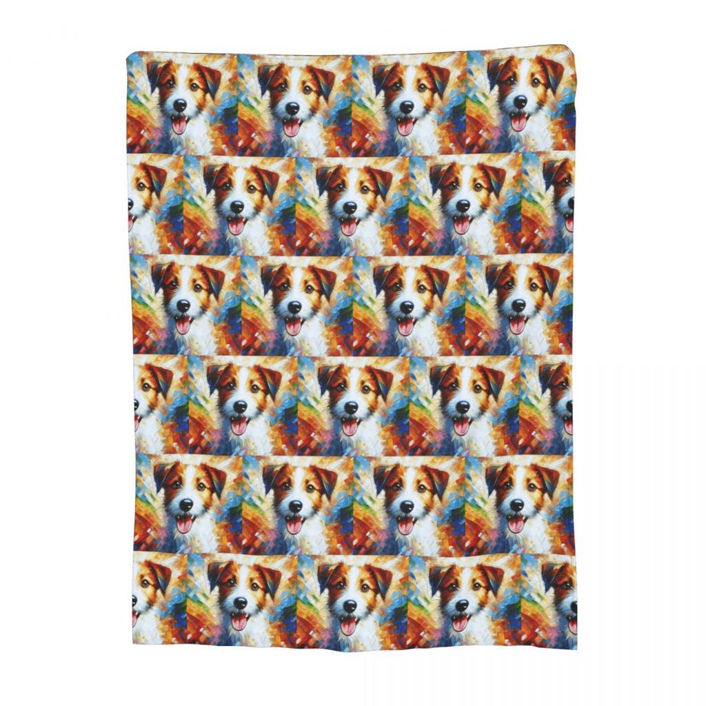 Hund Jack Russell Terrier Zeichnung Decken Weich Warm Flanell Überwurf Decke Bettwäsche für Bett Wohnzimmer Picknick Reisen Zuhause Sofa