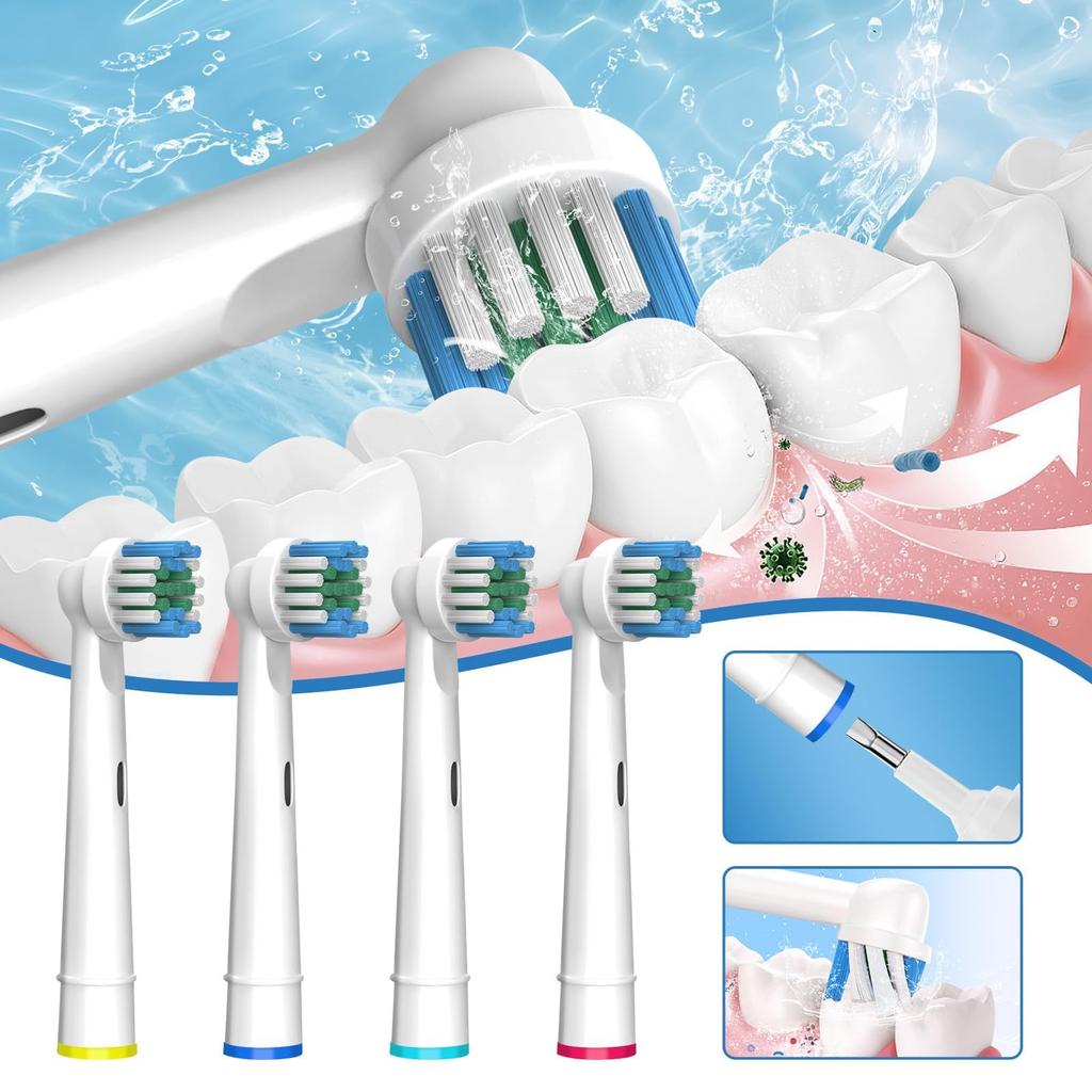 FIRIK Electric Toothbrush Replacement Brush Basic for Home Use Oral-B Set, Brush, 16-Pack,