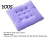Warm Winter Seat Cushion Square Chair Cushion, Soft Plush with Straps, 15.75" X Comfortable Floor Sitting Pillow Non Slip Pad for Dining Room