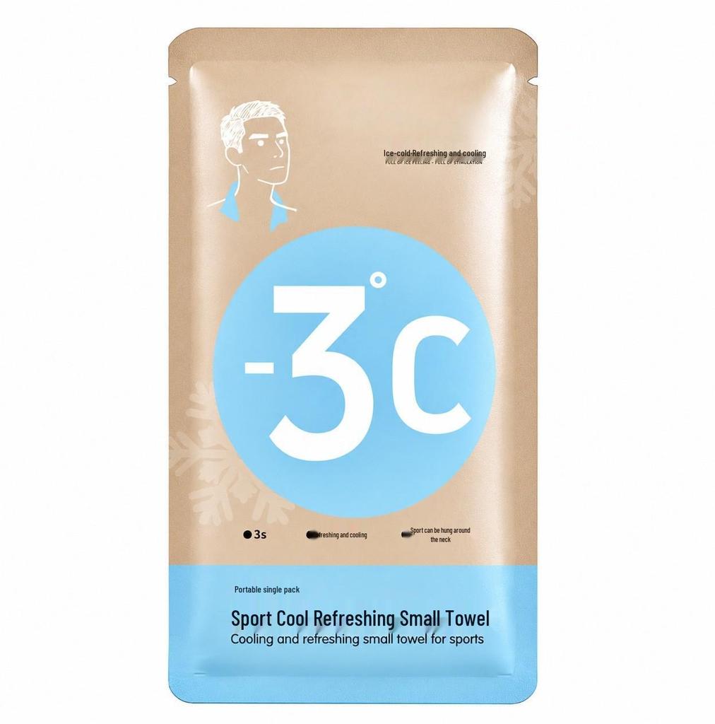 Portable Instant Cooling Towel - Sweat Absorbent, Quick-Drying, Individually Packed for Outdoor Fitness.