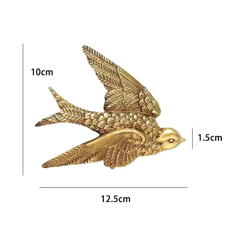 Wall Hanging Swallow Sculpture Gift Fine Workmanship Wall Art Ornament For Home Bedroom Entrance Wall Hanging Decoration