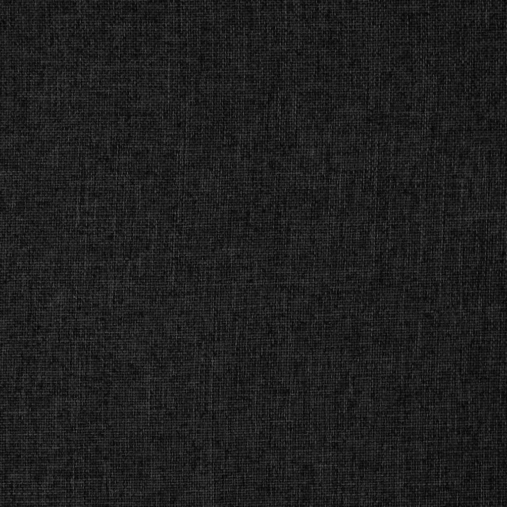 Floor Chair Foldable Black Fabric