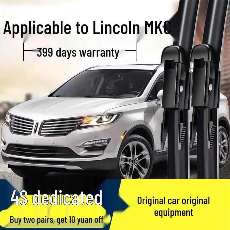 

Lincoln MKC Wiper Blade Kit: 18 Rubber Strip, 15-16 Frameless Front & 17-19 Rear for 2014 Model Lincoln MKC (import)/2013-2020