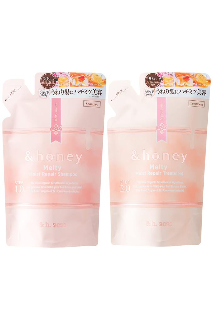 Melty Moist Repair Shampoo Treatment Refill Pair Set &honey &