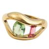Multicolor Cubic Zirconia Fashion Rings Sturdy Titaniums Steel Jewelry 3 Sizes Elegant Gifts Decoration for Women