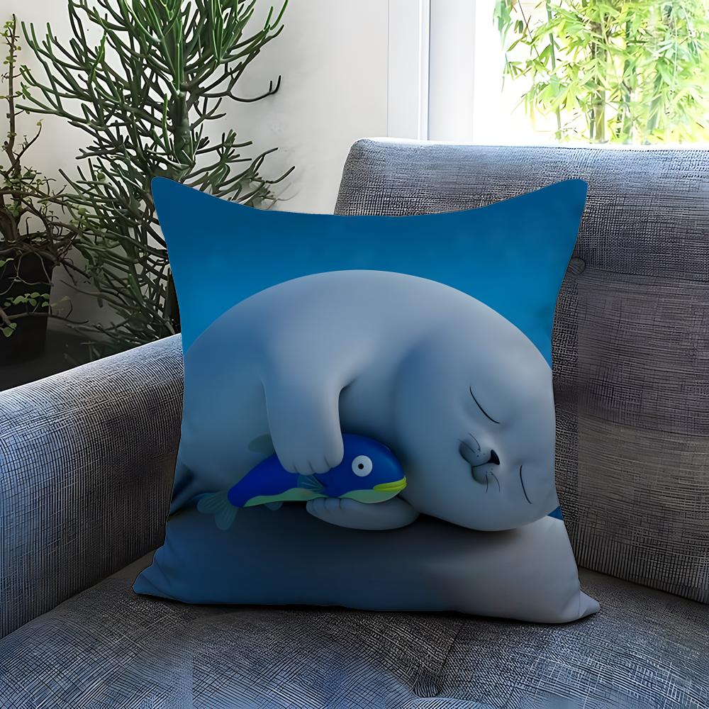 POPULAR SSSEALOOKS Cushion Cover Comfortable Reversible Pillow Cover Ideal for Car Sofa Bedroom & Beyond