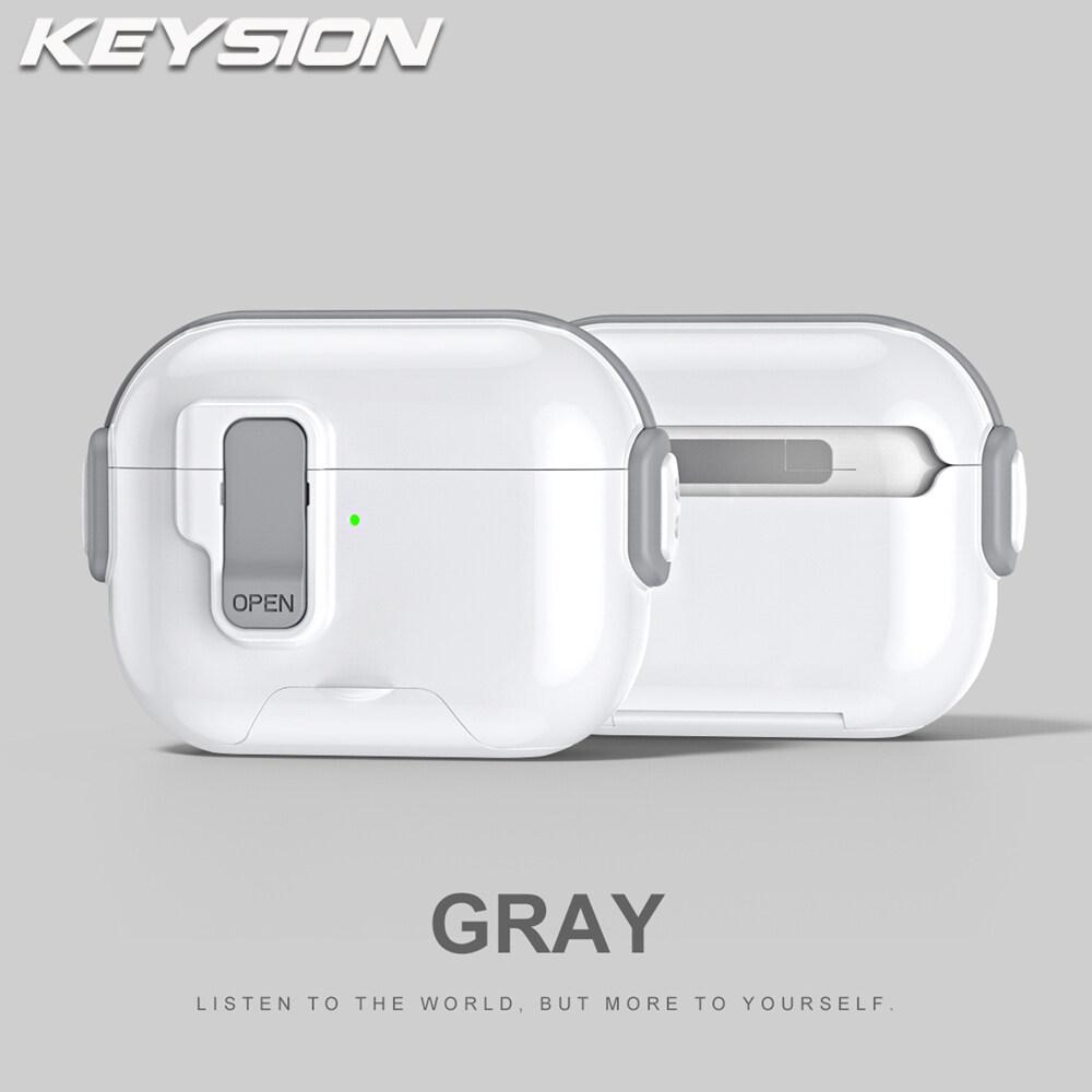 KEYSION Magnetic Automatic Switch Earphone Case for Airpods Pro 3 2 Hidden Phone Stand Shockproof Headphone Cover for AirPods 4