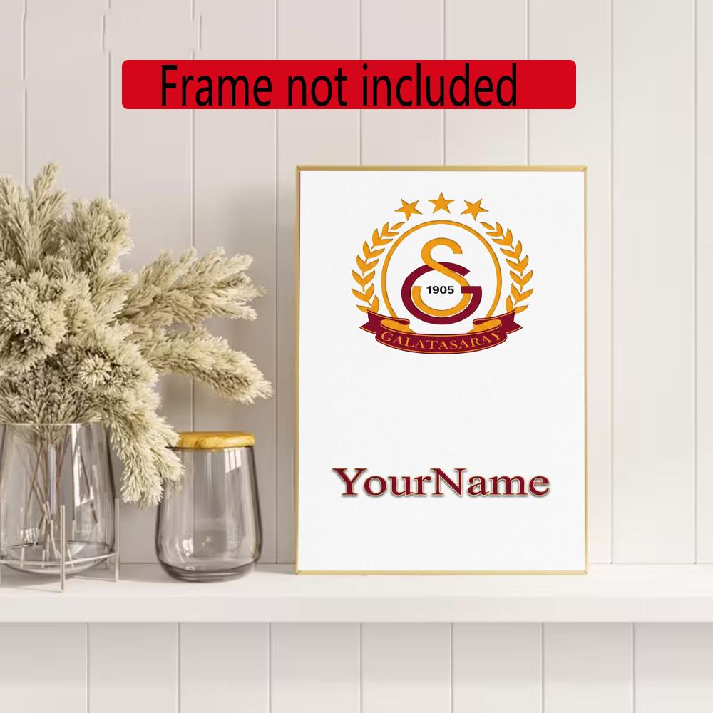 Galatasaray Customize Your Name Diamond Painting Round Diamond Diy Frameless Holiday Artwork Suitable For Home Office Wall Decoration
