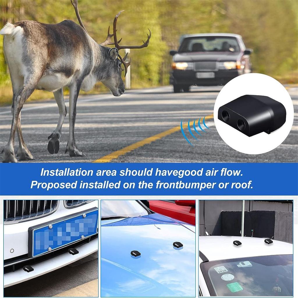 Hirschpfeife Save a Deer Whistles vermeidet Kollisionen, Hirschpfeifen fürs Auto, Hirschwarngeräte, Tierwarnungen fürs Auto