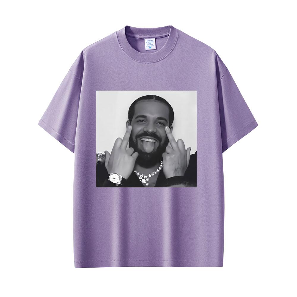 Rapper Drake Gesto Amichevole Divertente Meme Maglietta Unisex Donna Casual Umorismo Magliette Manica Corta Unisex Hip Hop Vintage Top Maglietta