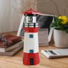 Outdoor Solar Resin Rotating Lighthouse Courtyard Landscape Decoration Light Warning Lighthouse Outdoor Lawn Garden Decoration