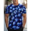 Summer Men's 3D Printed Crew Neck T-shirt Is Fashionable, Versatile, Breathable, Trendy, and Casual