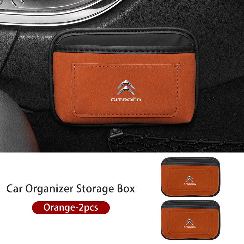 Einfügebare Auto-Karten-Telefon-Schlüssel-Einfügebare Box Selbstklebende Aufbewahrungstasche für Citroen C5 C1 C2 C6 C4L DS3 DS4 DS5 C-Elysee Grand Berlingo