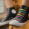 1 Pair Round Elastic Silicone Shoelaces No Tie Universal Comfort Slip On Replacement Shoe Straps for Men Women