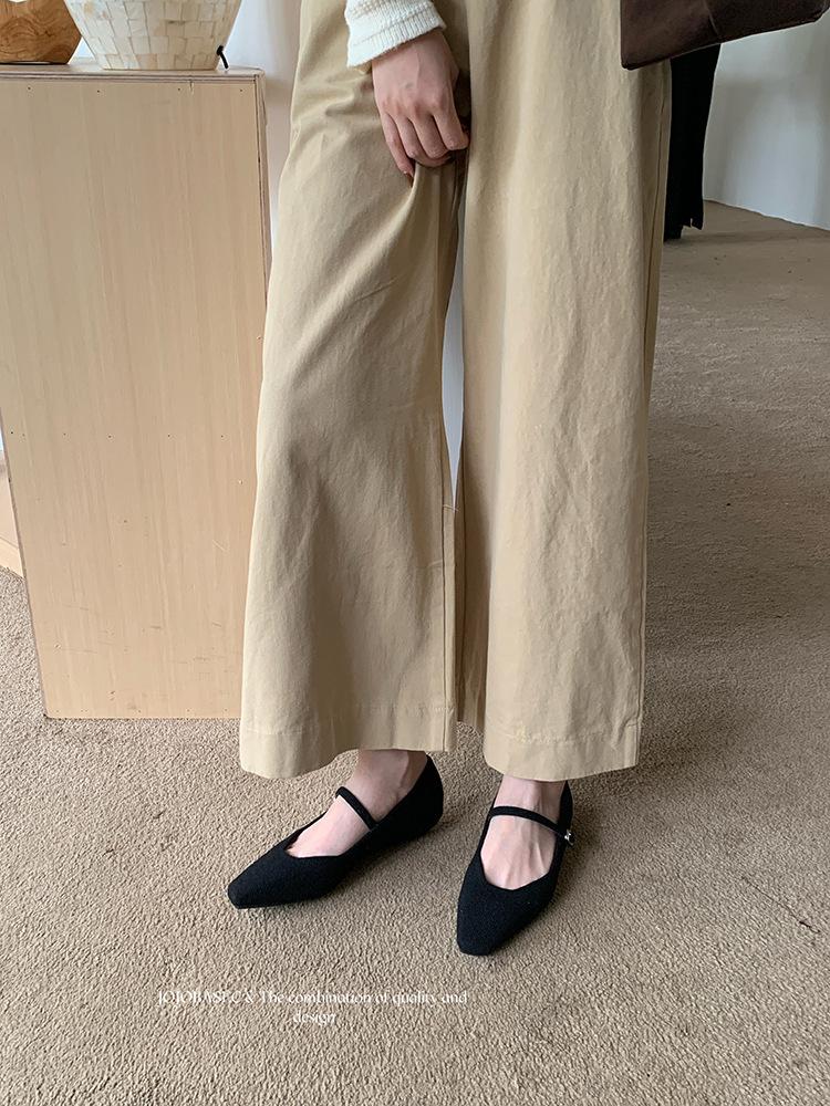 

Soft sole not tired feet shallow mouth flat sole shoes female 2025 with skirt fairy wind Mary Jane commuter work shoes tide 39