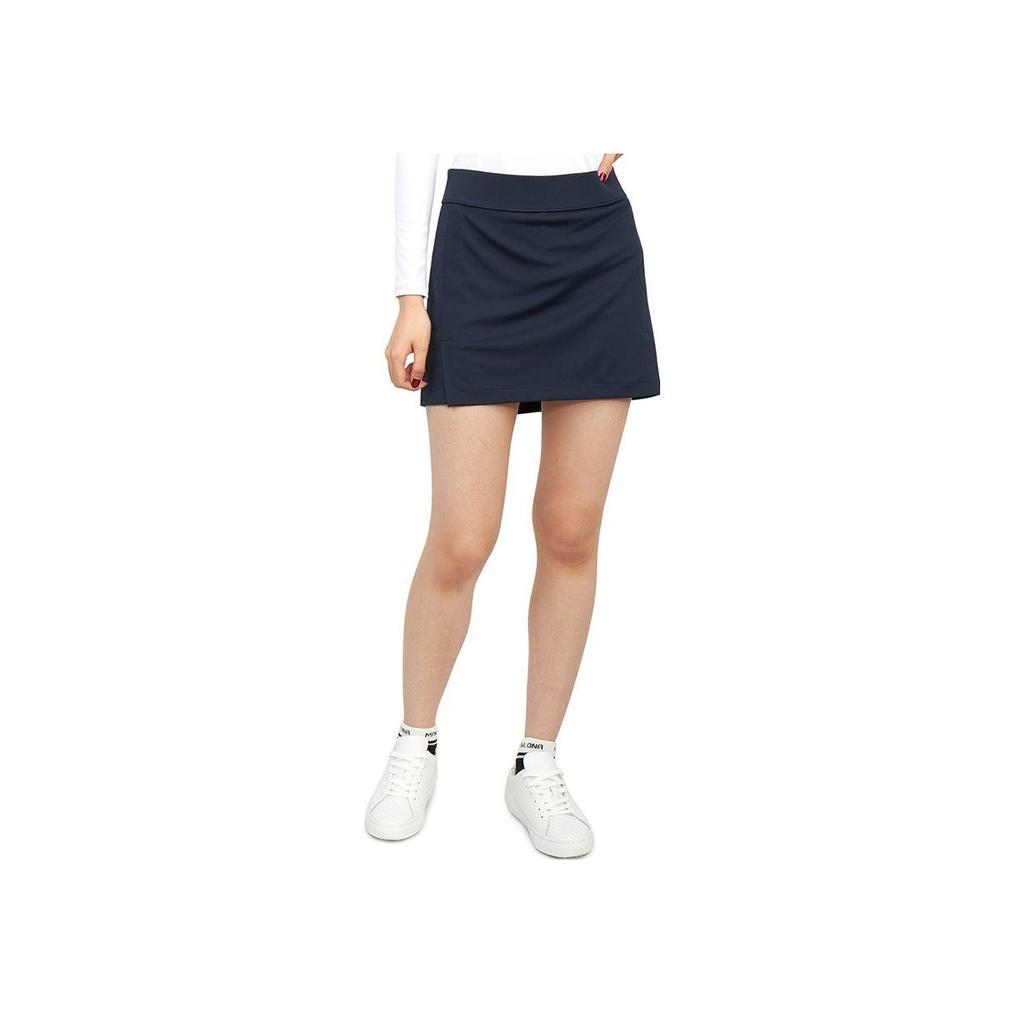 J.Lindeberg Solid Color Short A-Line Golf Casual Skirt Women skirts Navy-Blue GWSD06748-6855