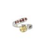 Amethyst Sterling Silver Ring: Faceted Gemstone, Open Design