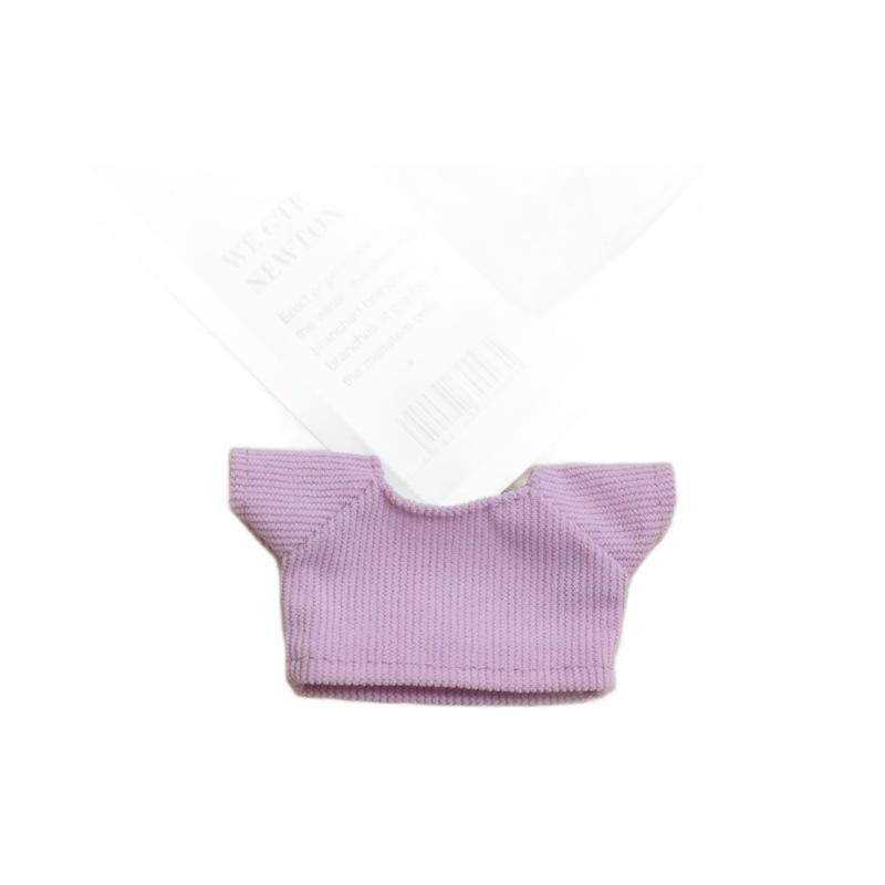 Camiseta Urso Cachorro Mel 10cm Roupa de Vestir Boneca com Arame de Chenille Roupas de Brinquedo Chaveiro.