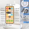Modern Ceiling Fan With Remote Control Lighting Lamp E27 Converter Base For Bedroom And Living Room Smart Ceiling Fan Lam