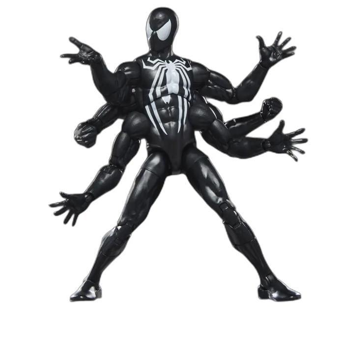 Figurine - HASBRO - Marvel Legends Series Dark Avengers Spider-Man - Noir - Articulée - Accessoires inclus