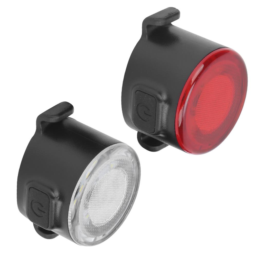 Sada LED zadního a předního světla na kolo USB dobíjecí Mini výstražné světlo pro noční jízdu na kole