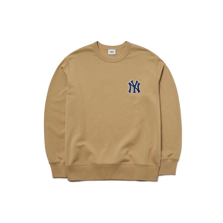 

New MLB Mlb Old Flower Sweatshirt Unisex Khaki 3AMTM0121-50BGD XS