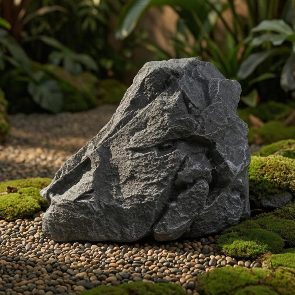 Artificial Rock Stone-Textured Landscape Realistic for Courtyard, Gardeners
